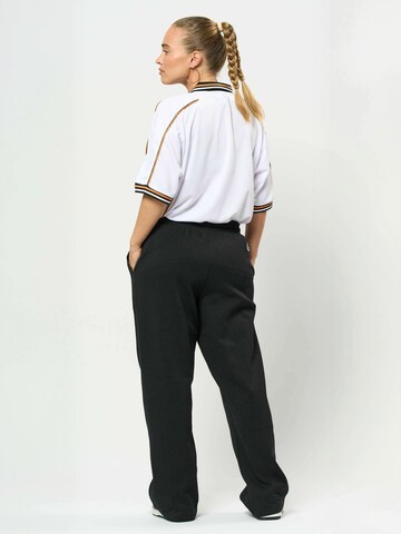 KAPPA Regular Pants ' Logo Sany ' in Black: back