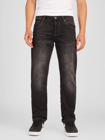 CAMP DAVID Regular Jeans 'RO:BI' in Black: front