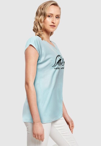 Merchcode T-Shirt 'Summer - Make Waves' in Blau