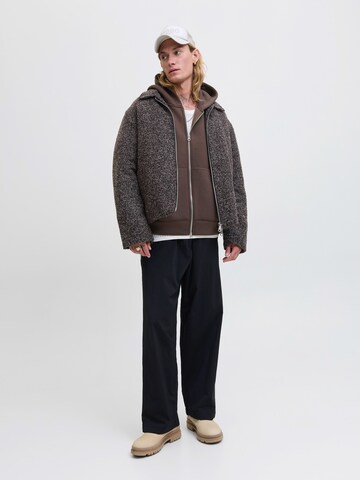 JACK & JONES Sweat jacket in Brown