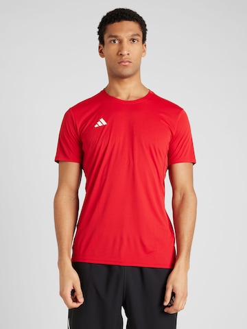 ADIDAS PERFORMANCE - Camisa funcionais 'ADIZERO ESSENTIALS' em vermelho: frente