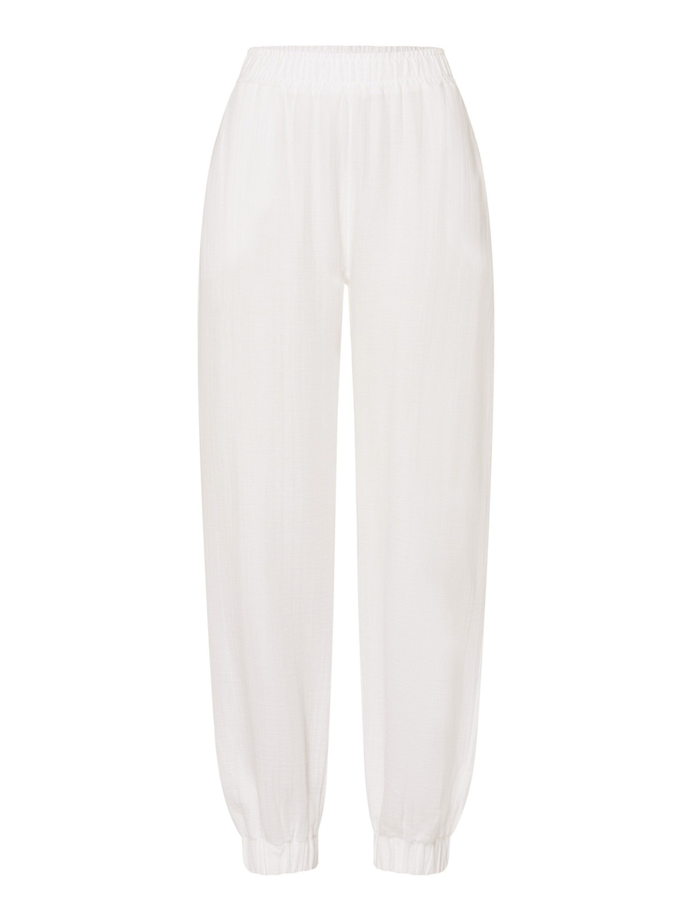 Hanro Pantalon de pyjama ' Sleep & Lounge ' en blanc, Vue avec produit