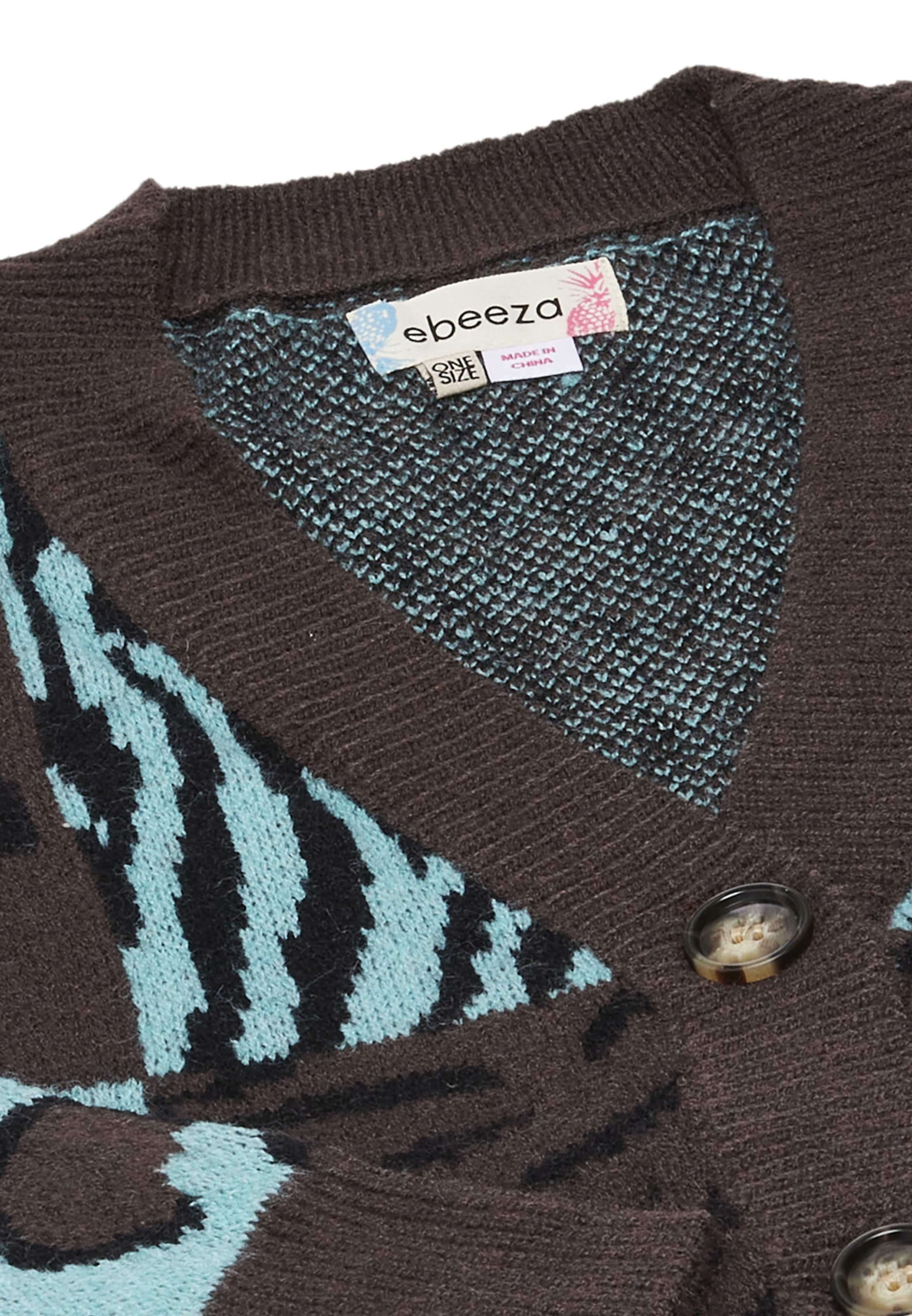 ebeeza - Casaco de malha em verde