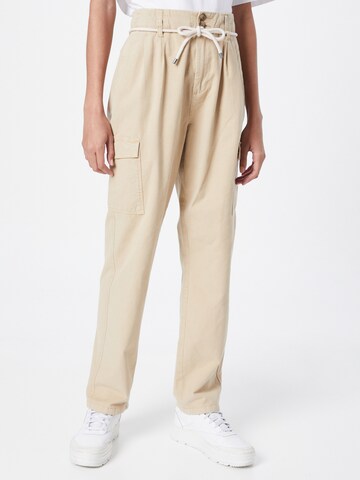 Regular Pantalon cargo ESPRIT en beige : devant