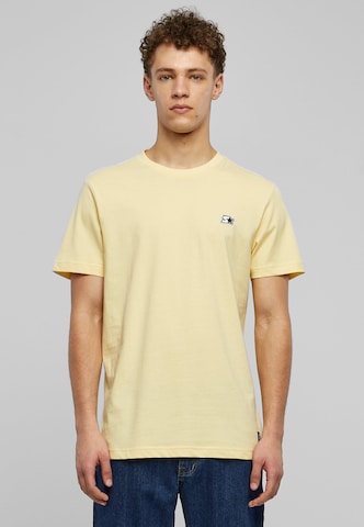 T-Shirt Starter Black Label en jaune : devant
