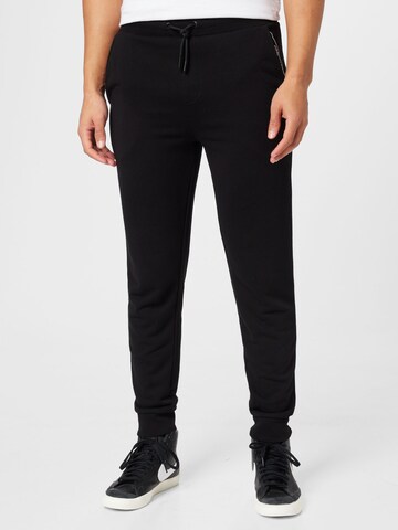 Karl Lagerfeld Tapered Broek in Zwart: voorkant