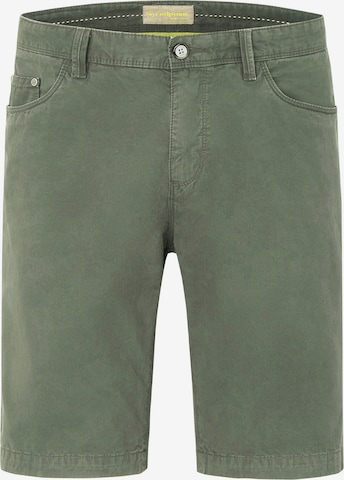 REDPOINT Regular Pants in Green: front