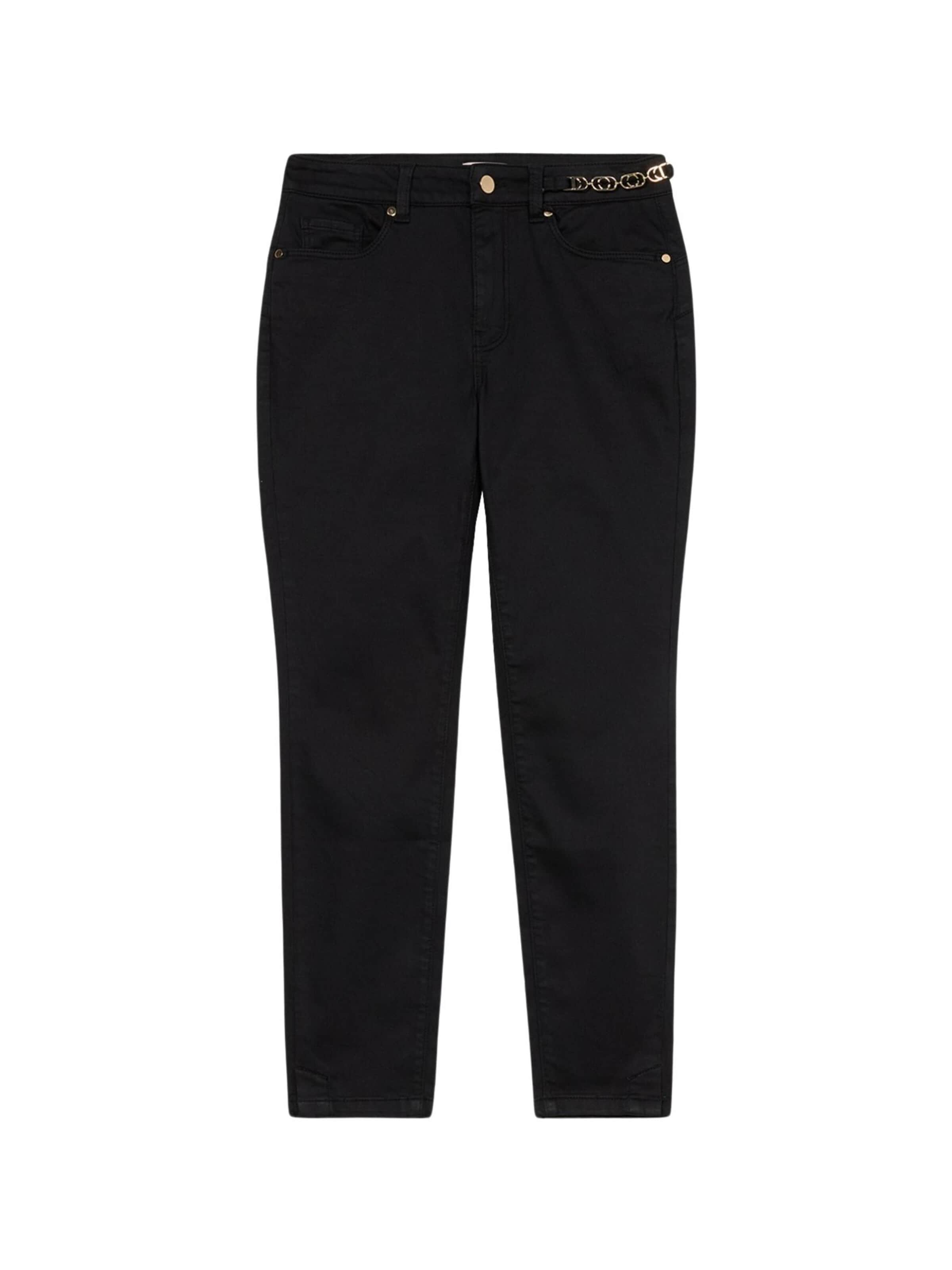 oltre - Pantalón en negro: frente