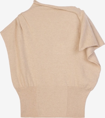 GOBI Cashmere Top in Beige: voorkant