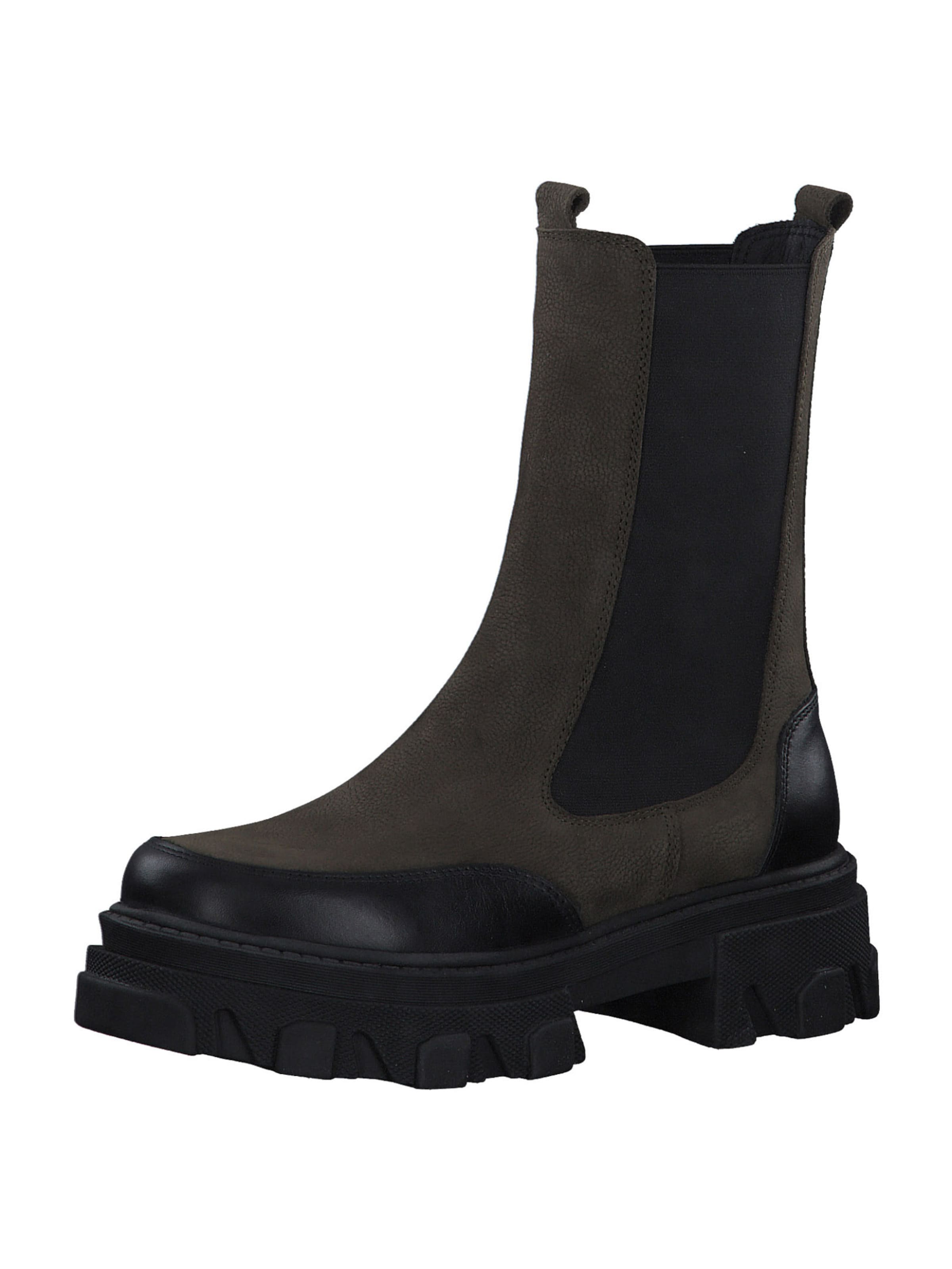 s.Oliver Chelsea boots in Groen: voorkant