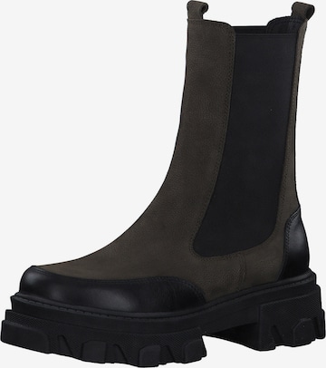 s.Oliver Chelsea Boots in Green: front