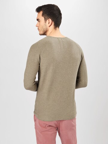 NOWADAYS Pullover 'Honeycomb' i grøn