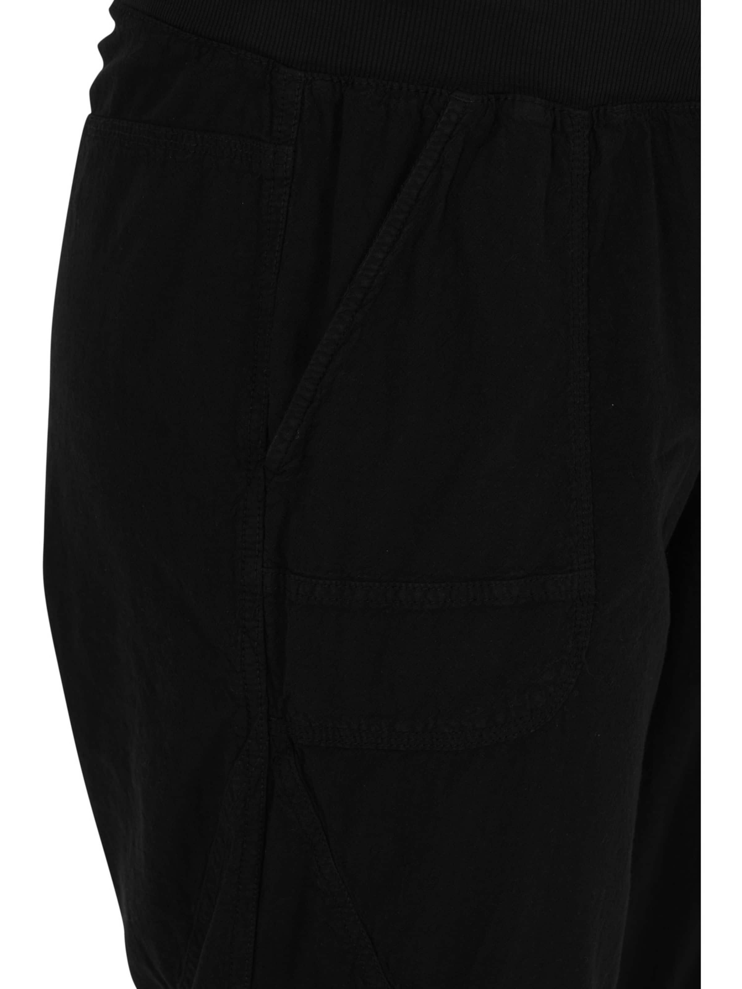 Zizzi Lużny krój Spodnie 'Jeasy' w kolorze czarny