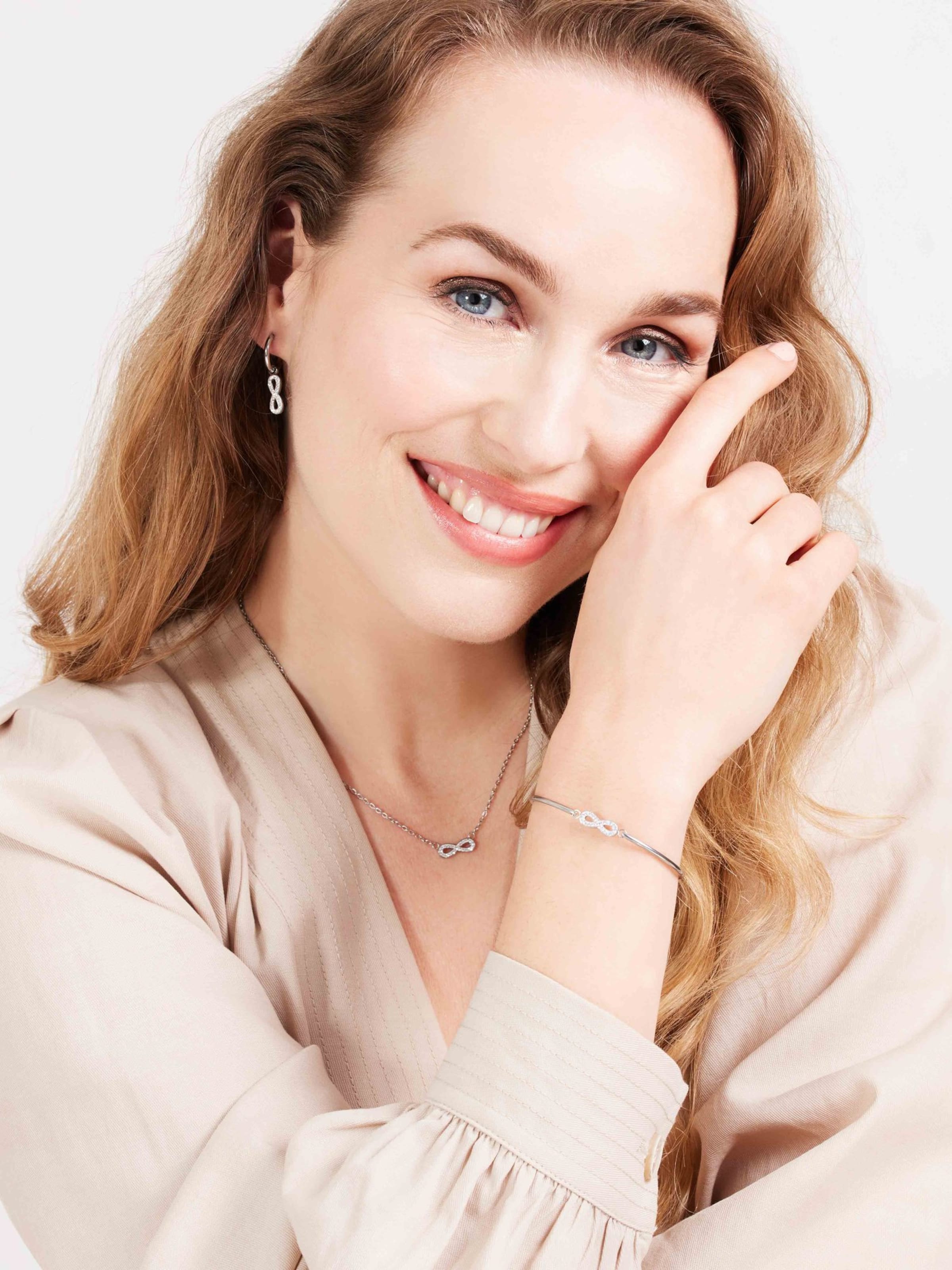 Lucardi Bracelet in Silver: front