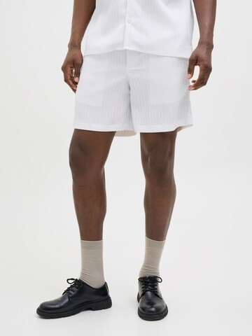 JACK & JONES - Loosefit Pantalón en blanco: frente