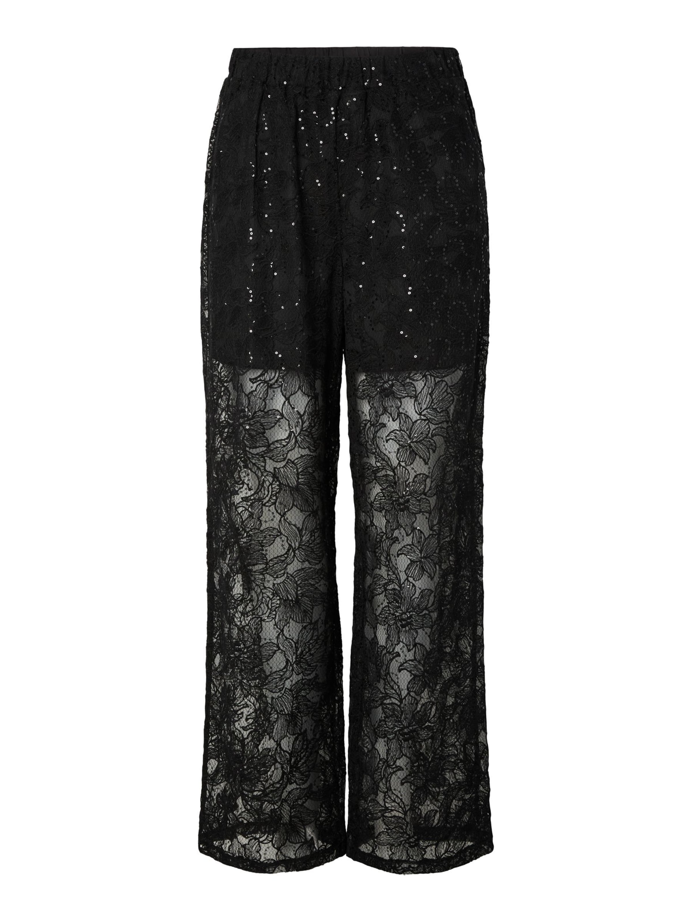 PIECES Pantalon 'PCLOUISE' en noir, Vue avec produit
