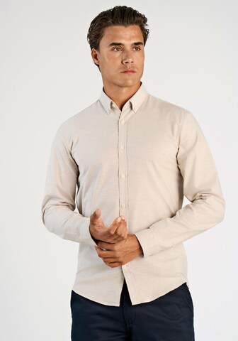 Lindbergh Regular fit Business Shirt in Grey: front