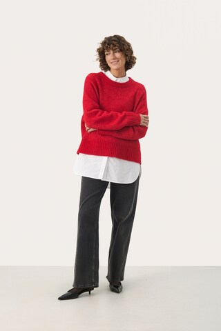 Pull-over 'Lulya' Part Two en rouge