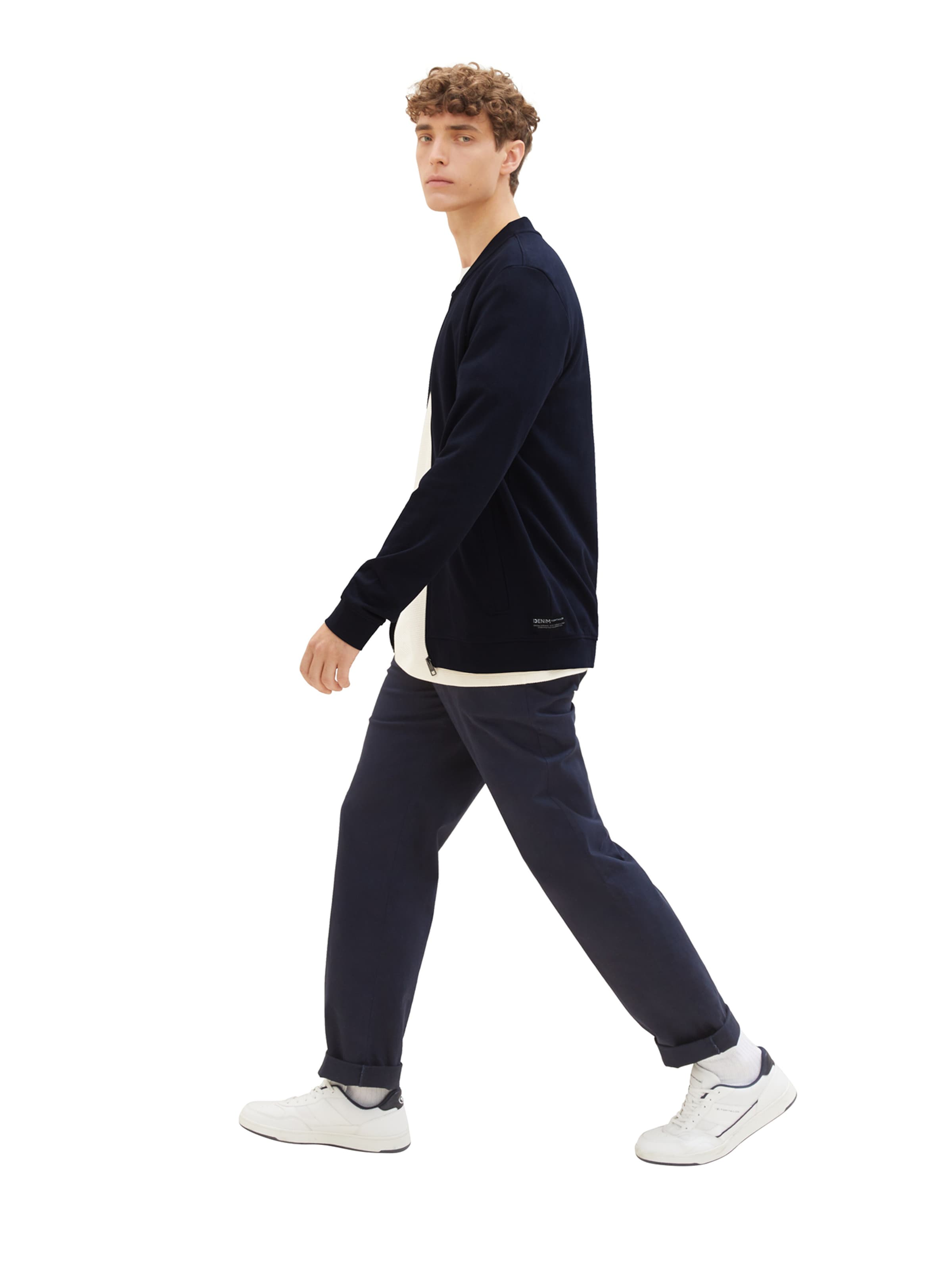 TOM TAILOR DENIM - Sudadera con cremallera en azul