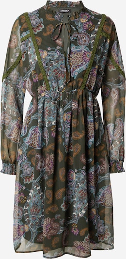 Attesa Robe-chemise 'STELLA' en turquoise / vert foncé / lilas / blanc, Vue avec produit