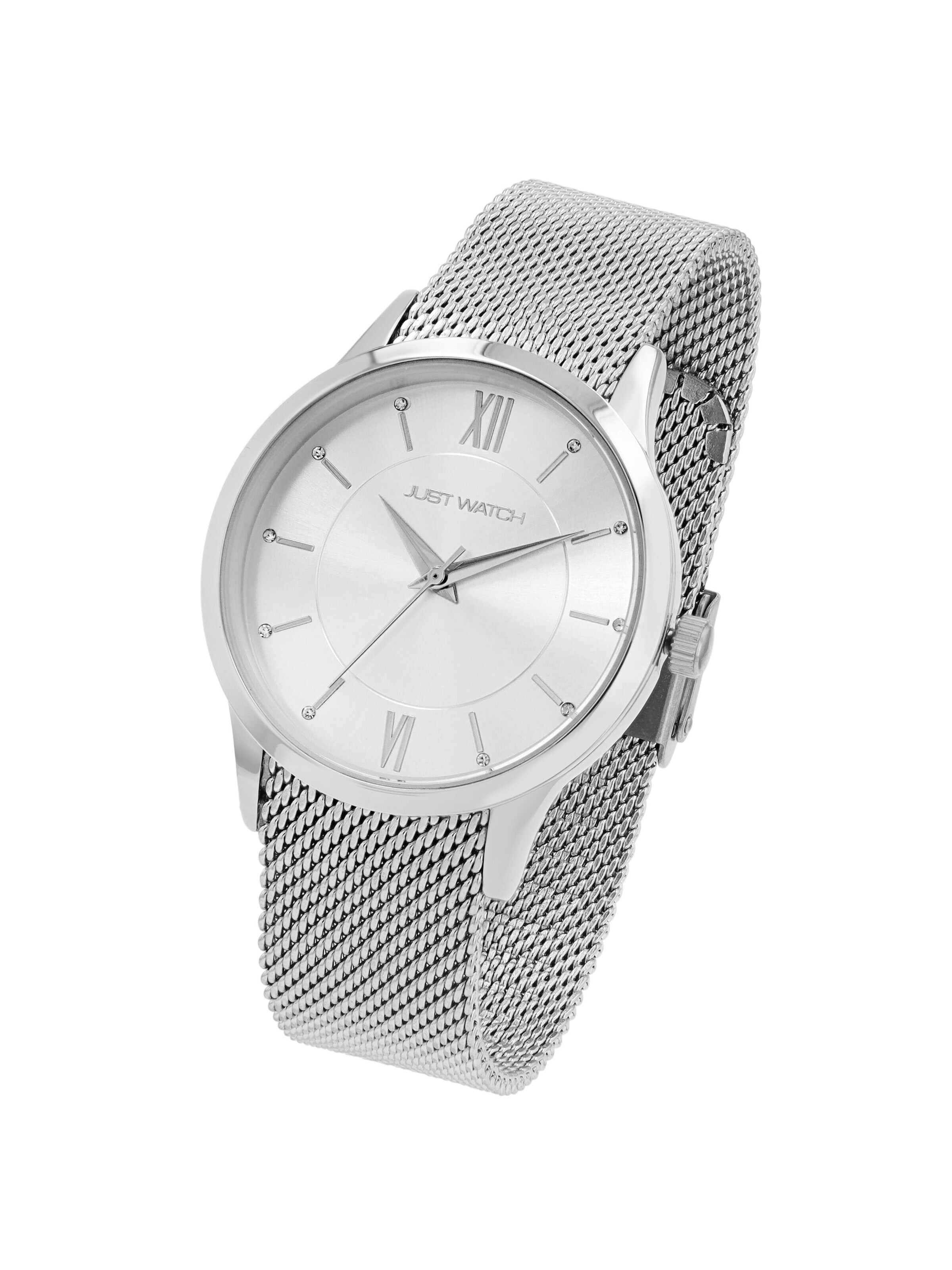 Just Watch Analoguhr 'Nadine, 3 ATM'‌‌‌ in Silber: Vorderseite