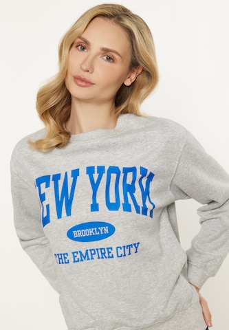 usha BLUE LABEL Sweatshirt 'Fashion Look' in Grijs