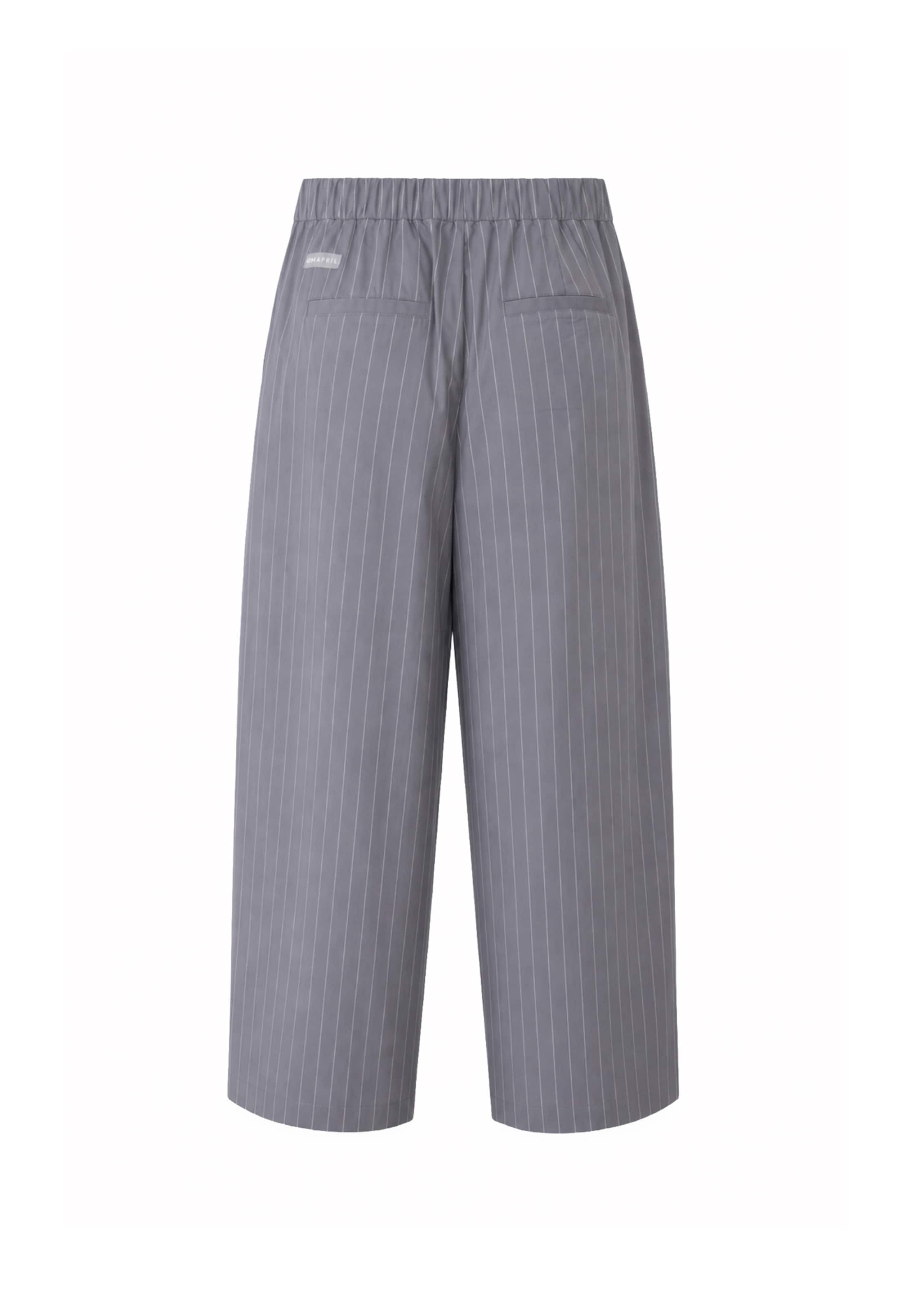 Wide leg Pantaloni con piega frontale 'Zoya' di OH APRIL in grigio