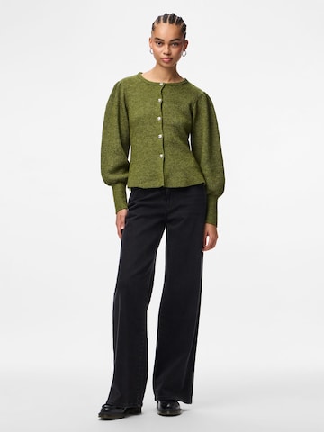 PIECES Gebreid vest 'PCAnnie' in Groen