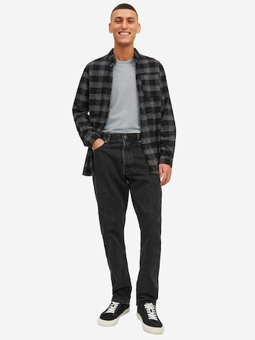 JACK & JONES Shirt 'Basic' in Grey