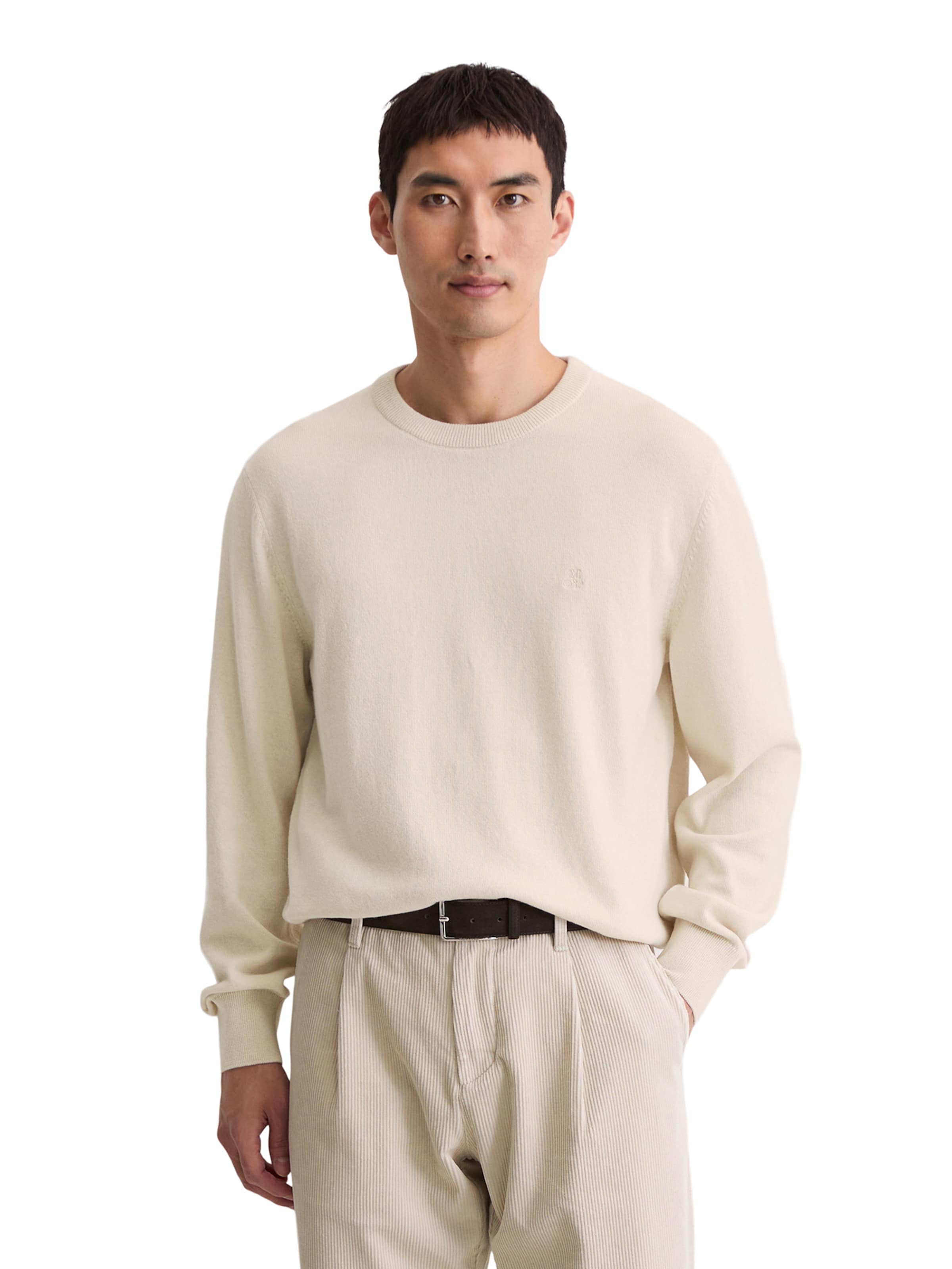 Marc O'Polo Пуловер в бежово: отпред