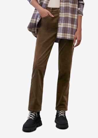 Marc O'Polo Regular Pants 'Linde' in Brown: front