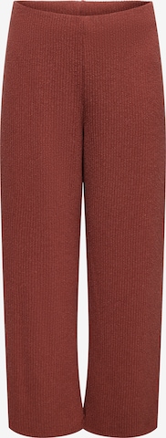 ONLY CarmakomaWide Leg/ Široke nogavice Hlače 'CARVicki' - crvena boja: prednji dio