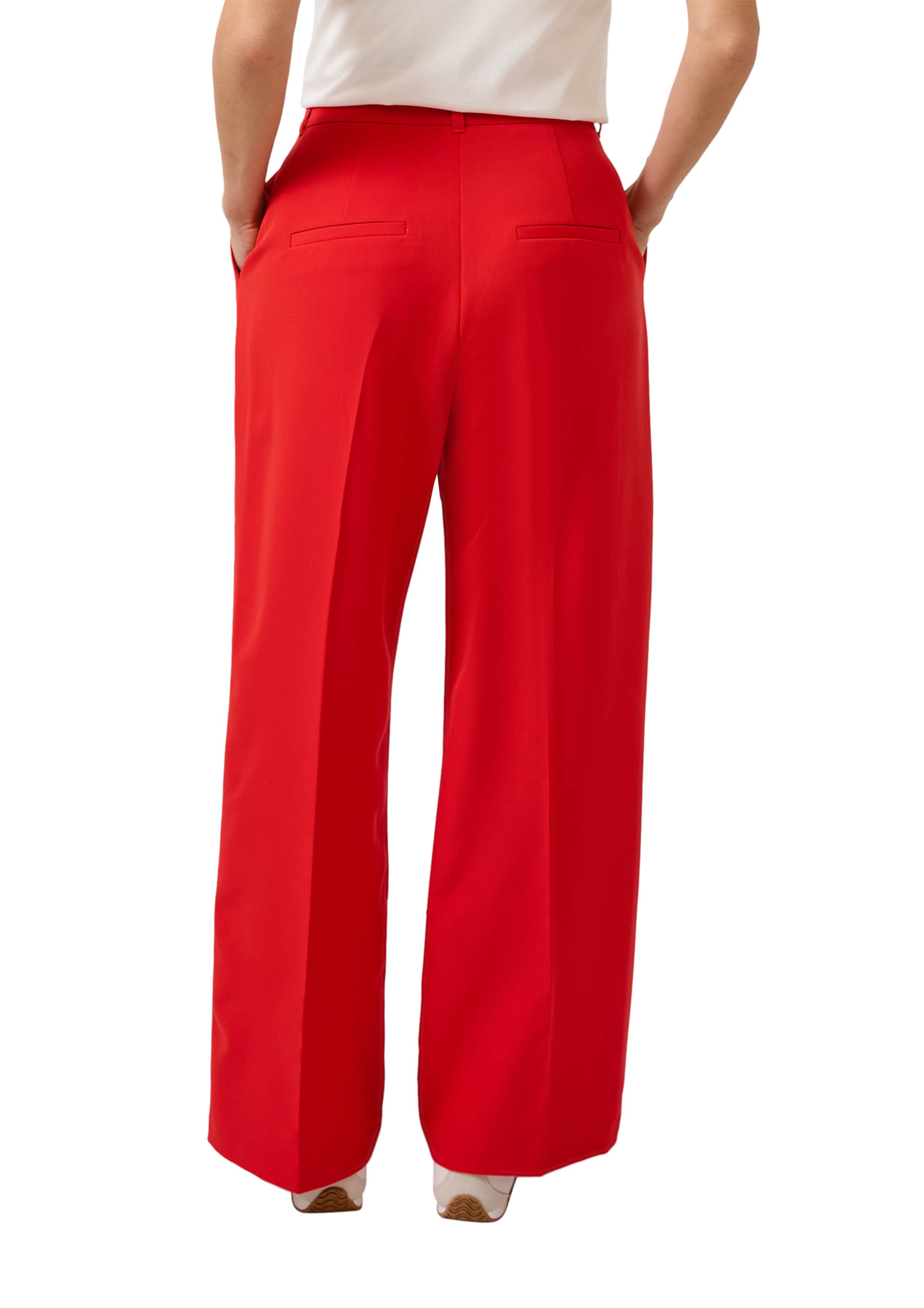 s.Oliver Wide leg Broek in Rood