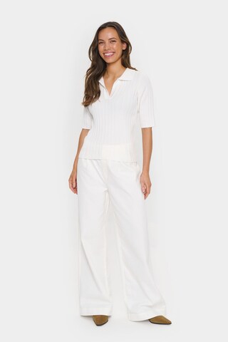 SAINT TROPEZ Pullover 'Juanna' i hvid