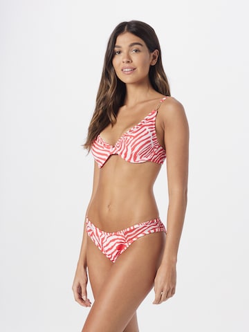 River Island Dół bikini w kolorze czerwony