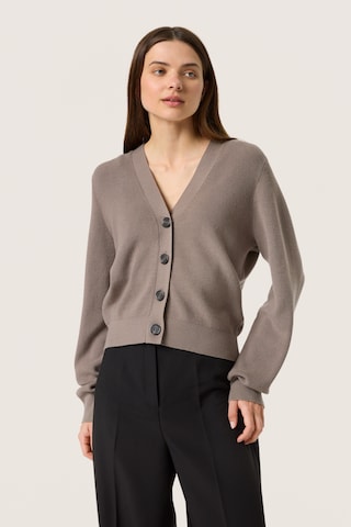 Cardigan 'Sina' SOAKED IN LUXURY en gris : devant