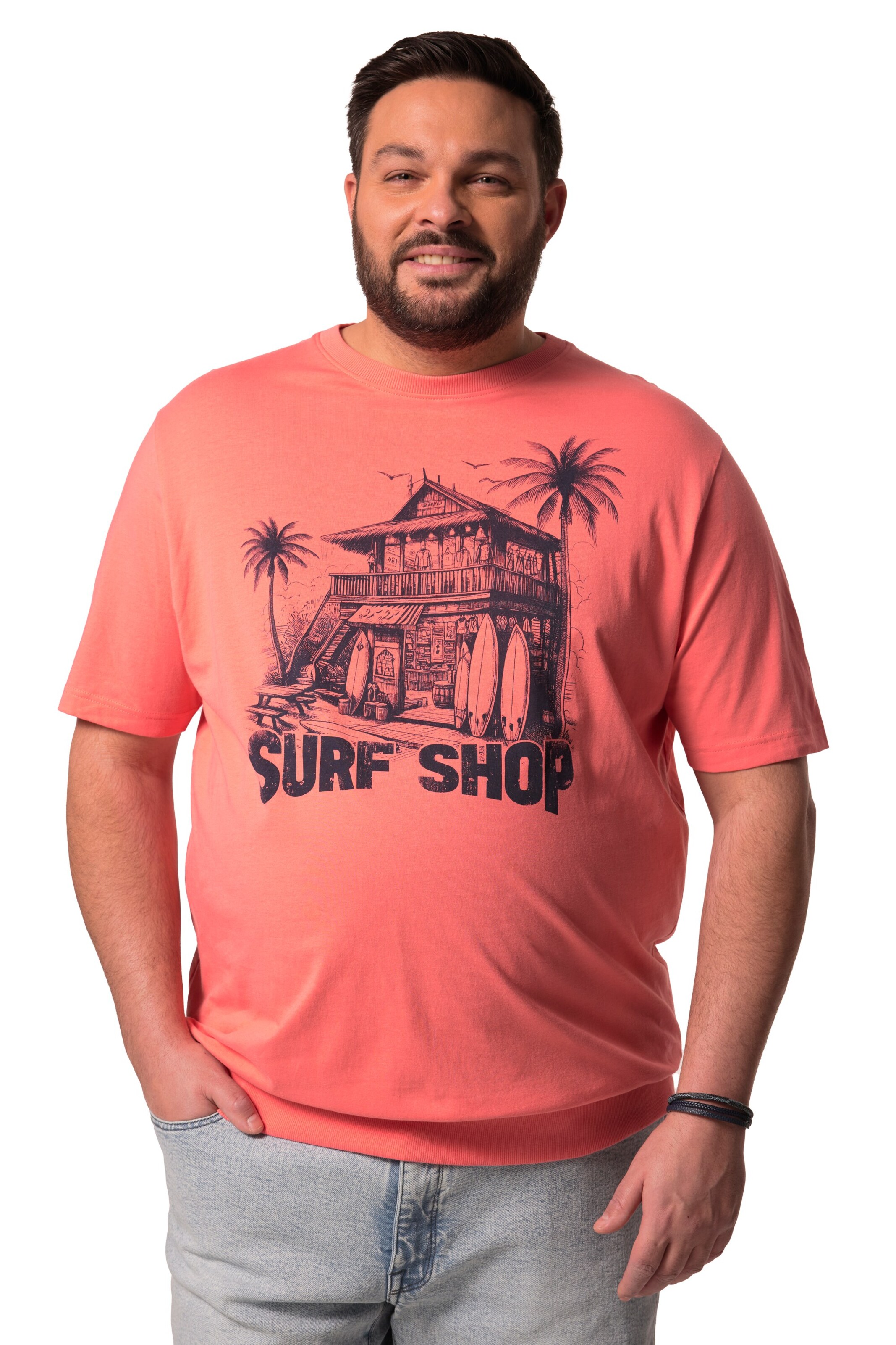 Men Plus Shirt in Orange