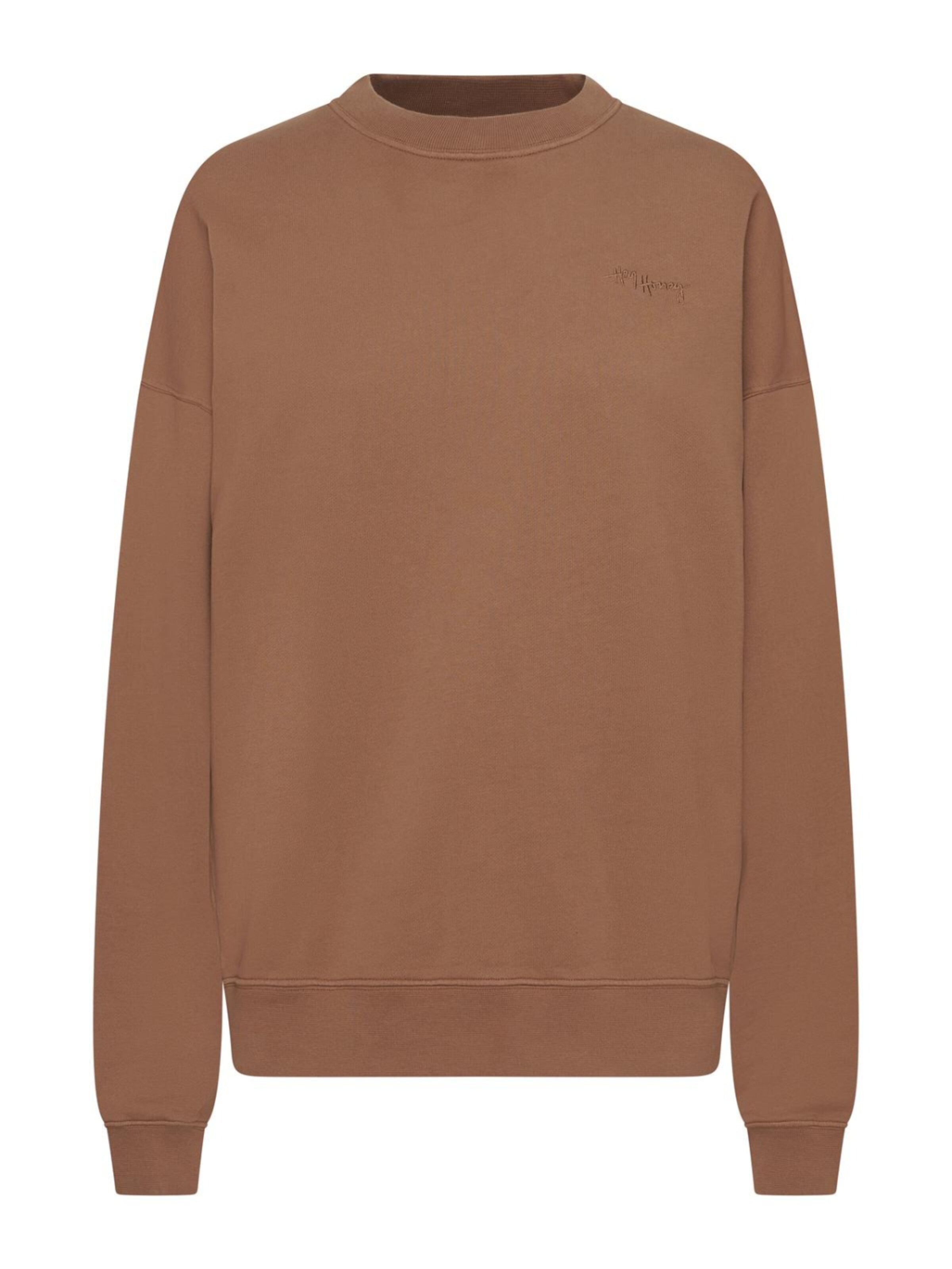 Hey Honey - Sudadera 'Sweater Cotton' en marrón: frente
