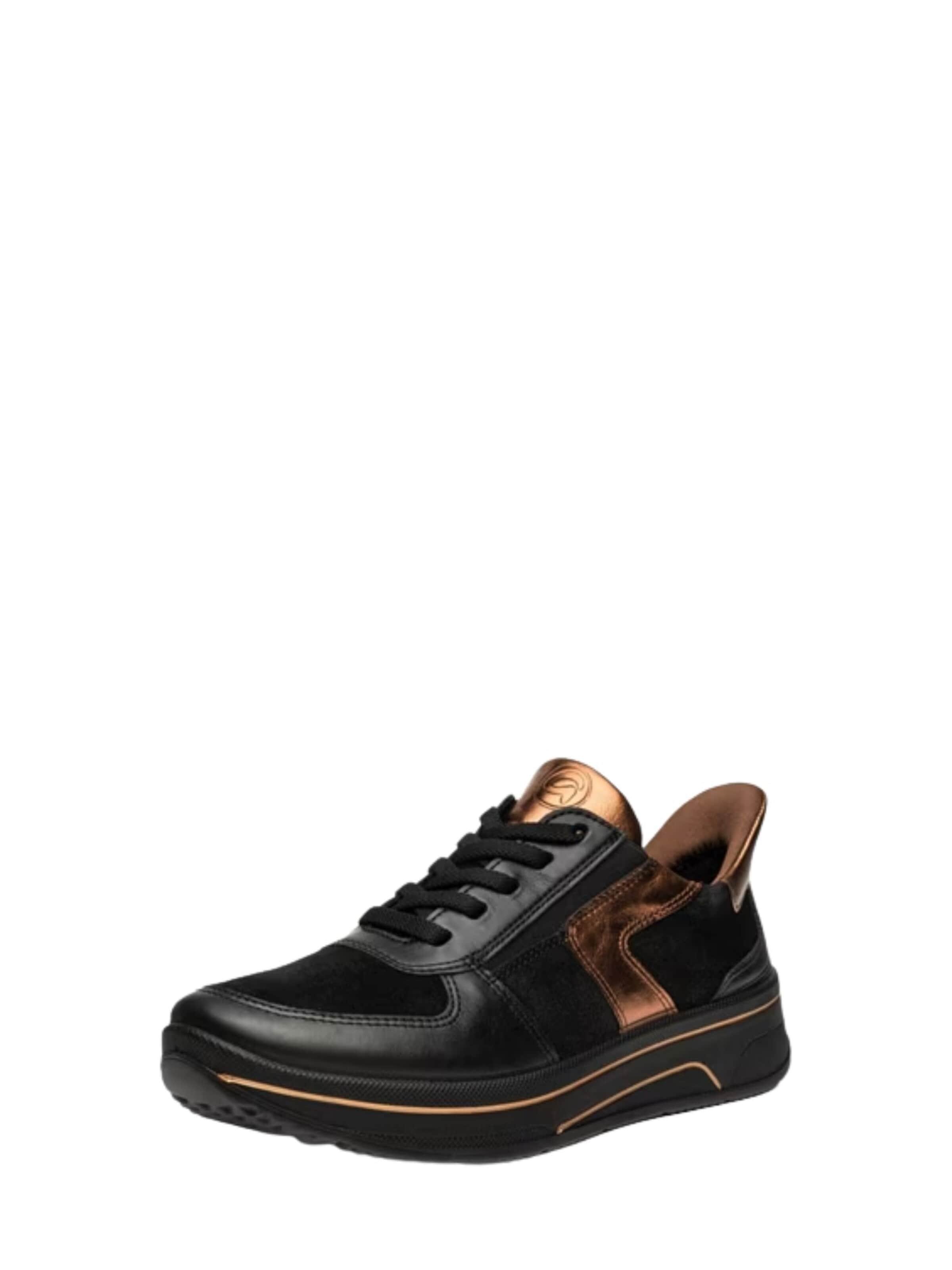 Sneaker bassa 'Sneakers Ara da donna in pelle nero 1227557' di ARA in nero: frontale