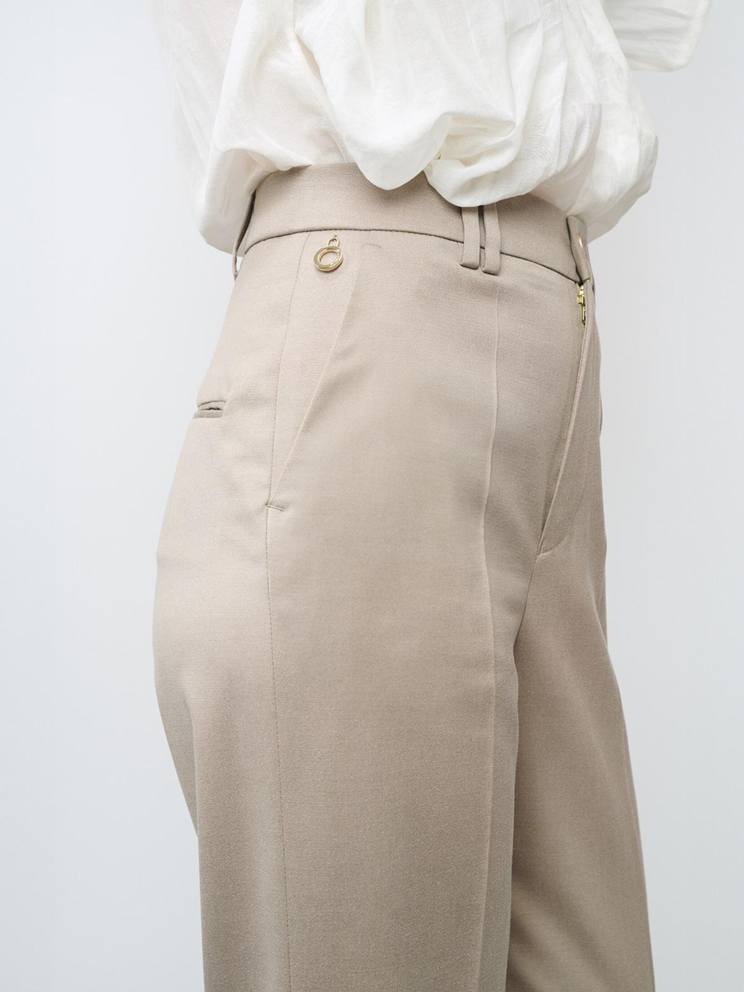 Wide leg Pantaloni per costume tradizionale 'Martha 8330' di W. Wegener in beige