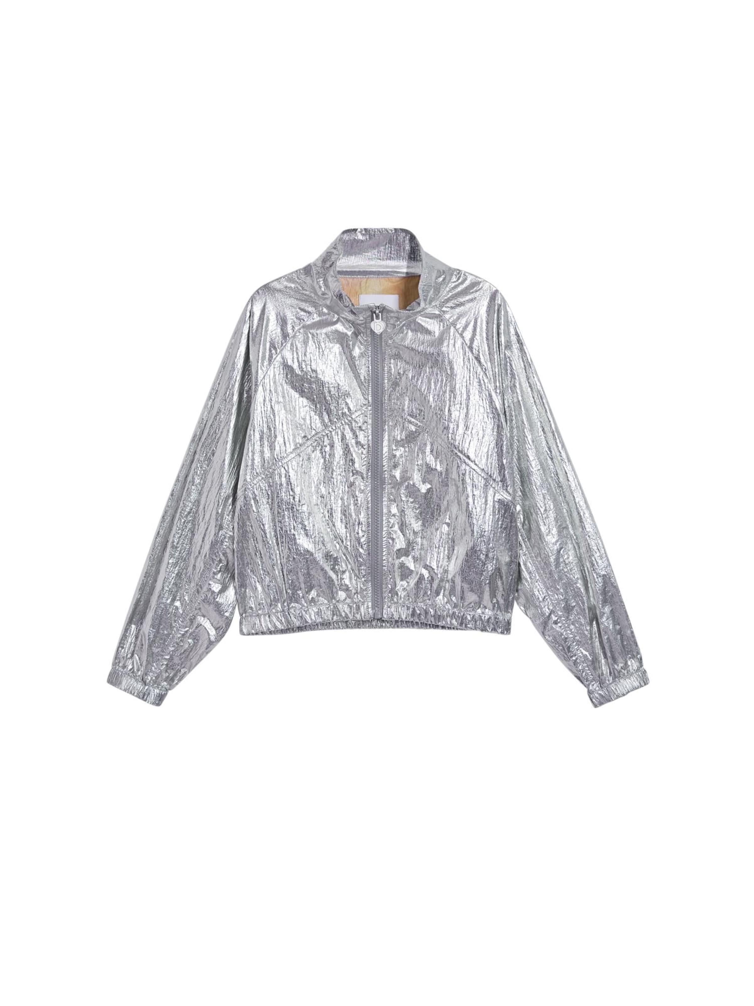 Veste mi-saison Desigual en argent : devant