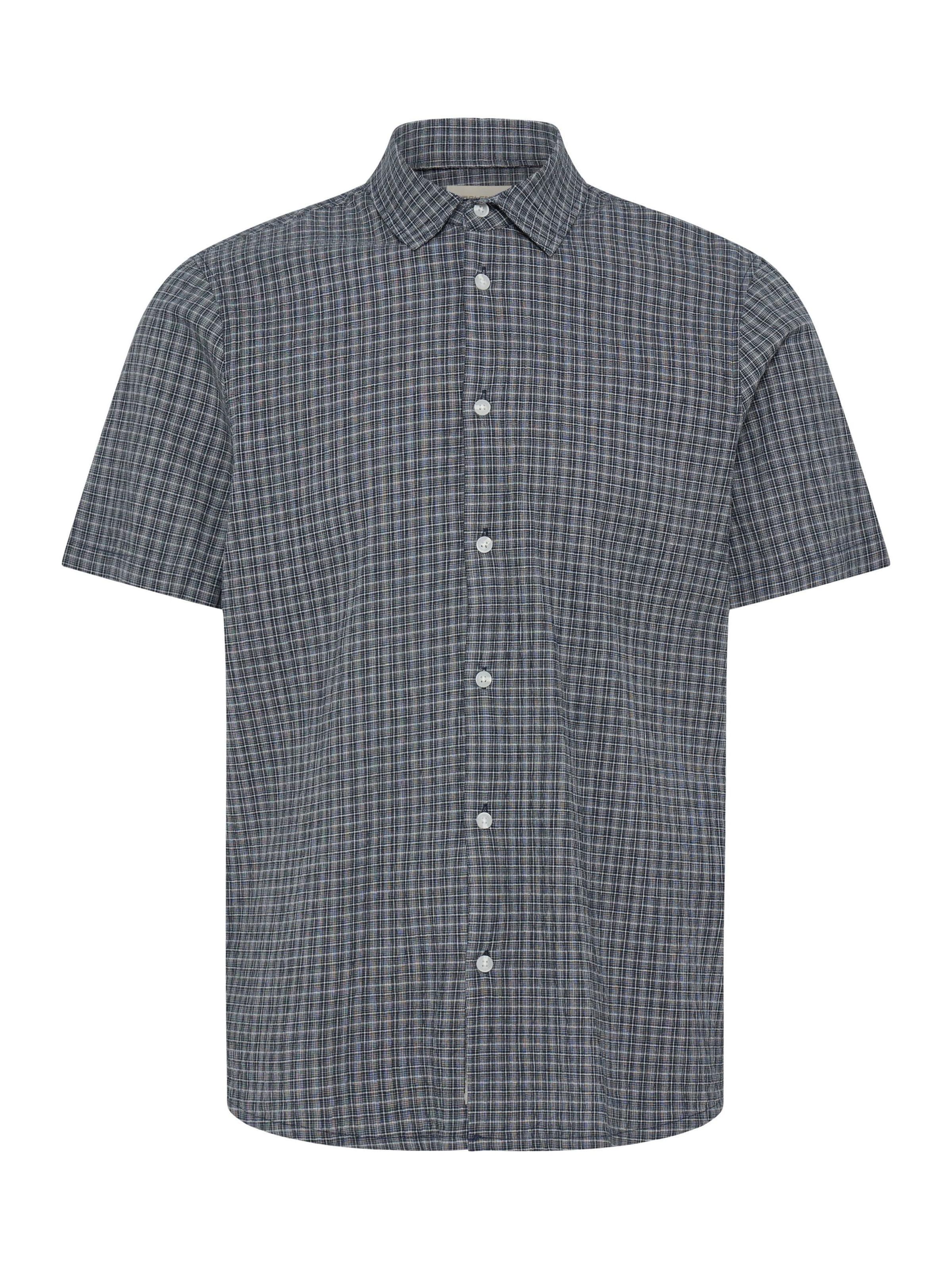 BLEND Kurzarmhemd ' BHBarny ' in Blau: Vorderseite