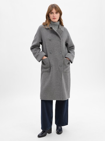 MOS MOSH Between-seasons coat 'MMLucca Loisa' in Grey: front