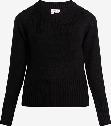 MYMO Sweater 'Blonda' in Black: front