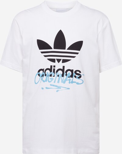 ADIDAS ORIGINALS T-Shirt 'STREET 1' in hellblau / schwarz / weiß, Produktansicht