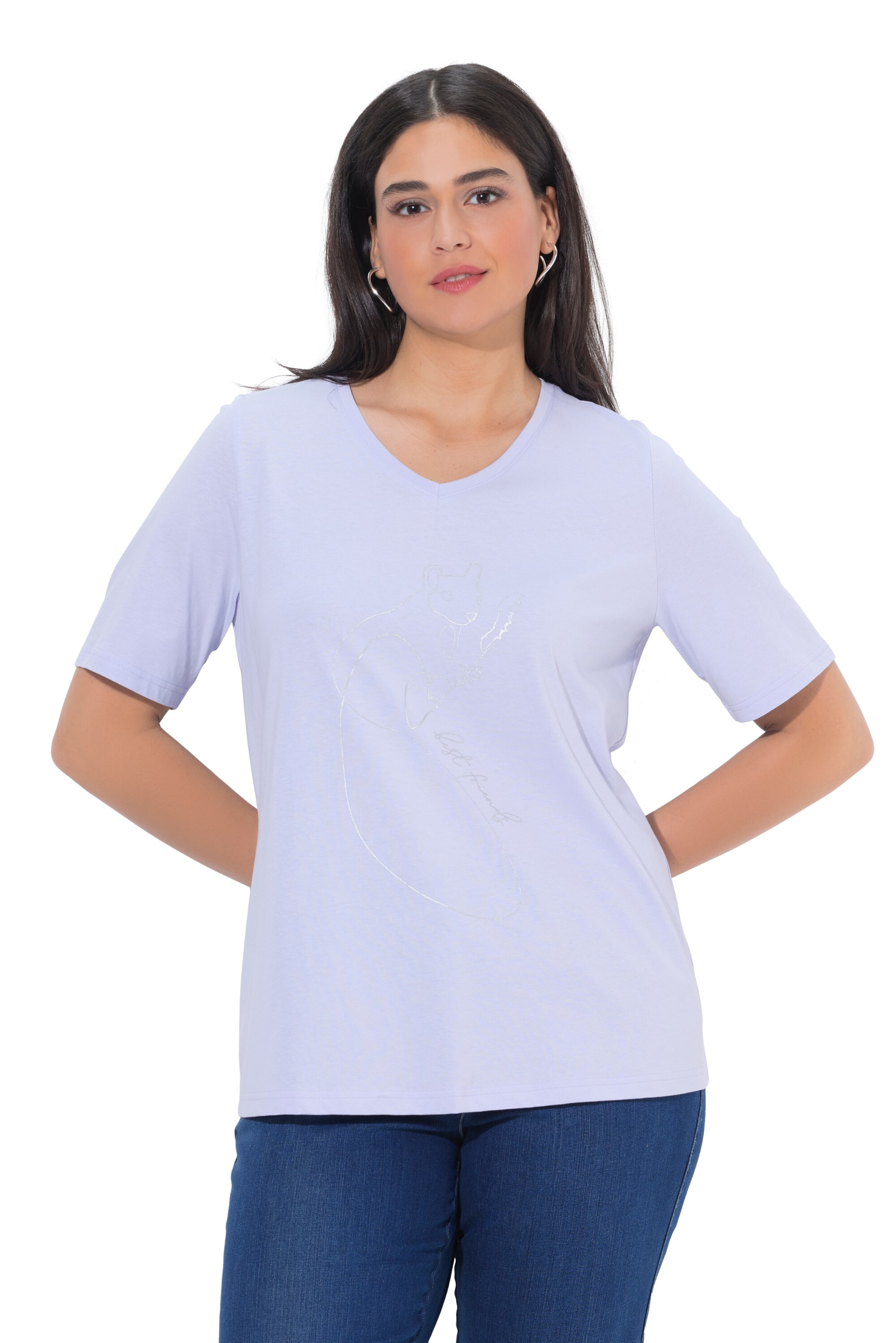 Ulla Popken Shirt in Purple: front