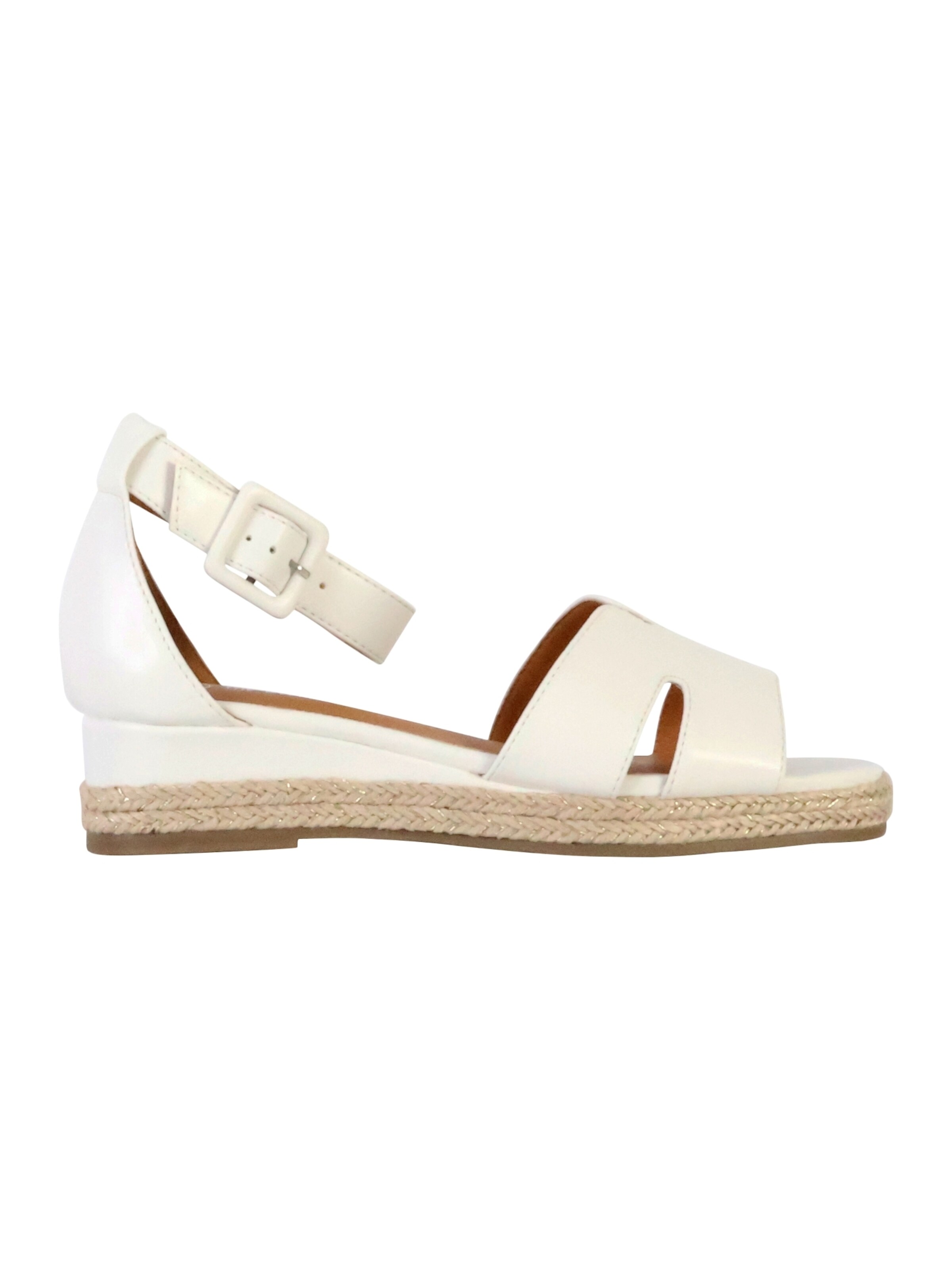 The Divine Factory Sandal in White: front