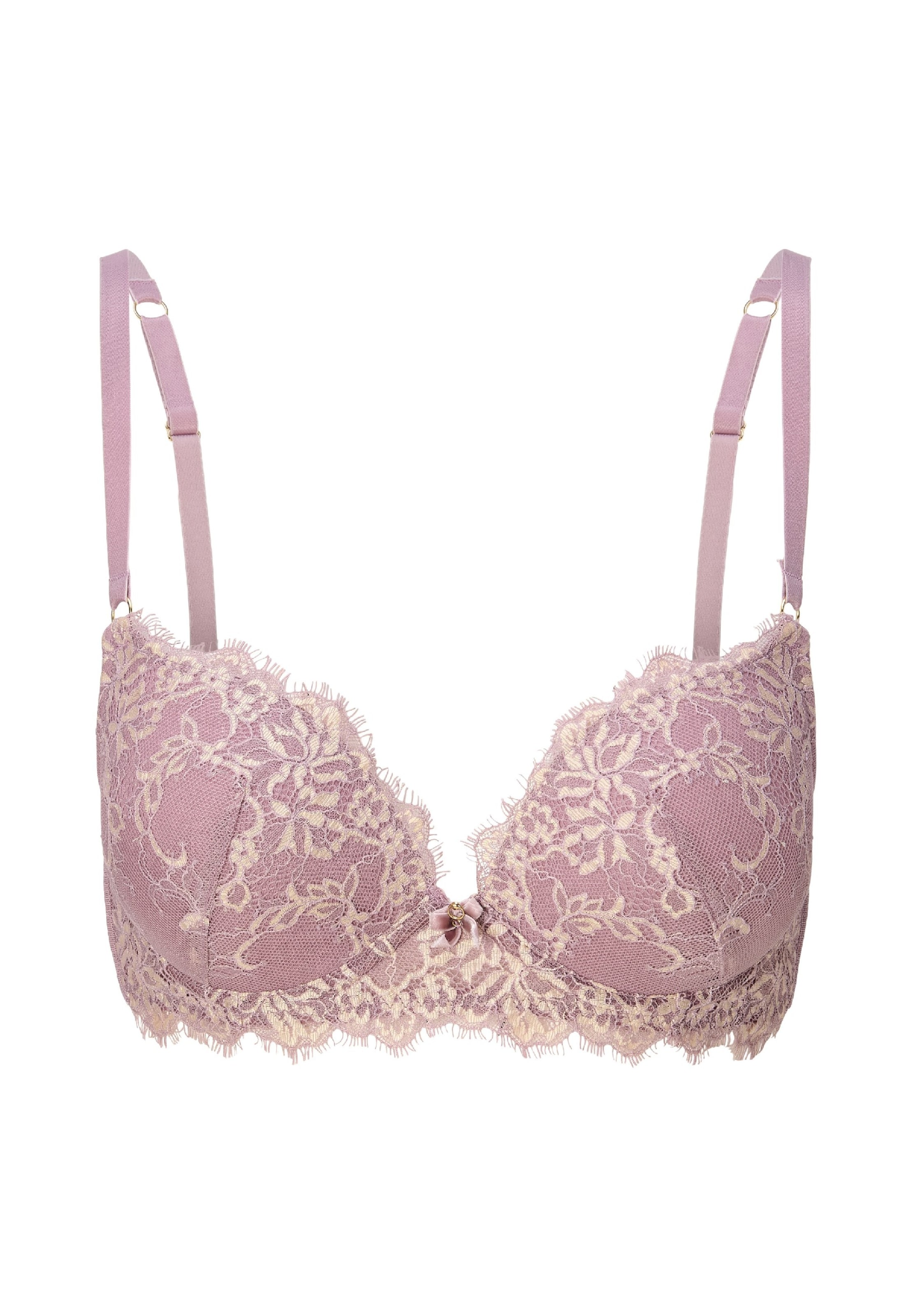 LingaDore - Push-up Sujetador en rosa: frente