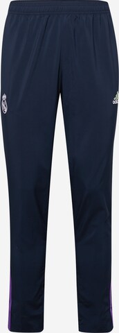 Pantalon de sport 'Real Madrid Condivo 22' ADIDAS SPORTSWEAR en bleu : devant