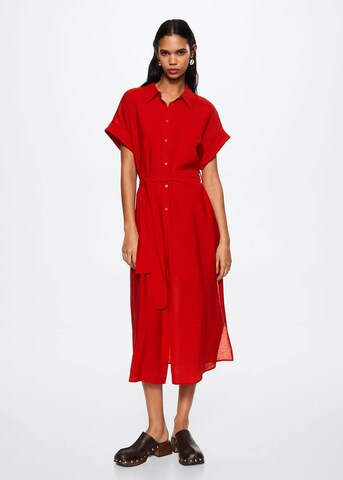 Robe-chemise 'Pampa2' MANGO en rouge